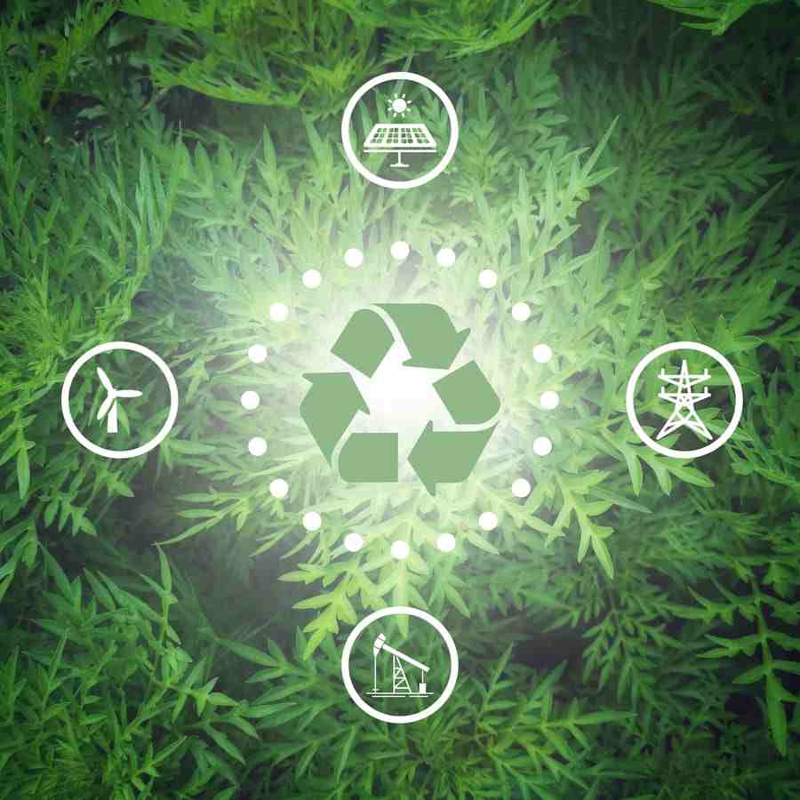 Sustainable development thanks to recycling