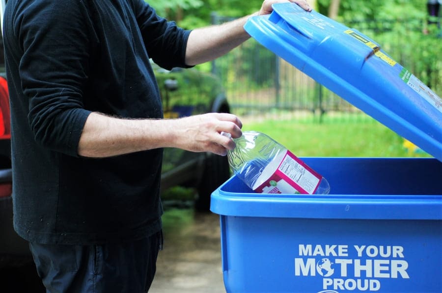 blue barrel recycling in mesa